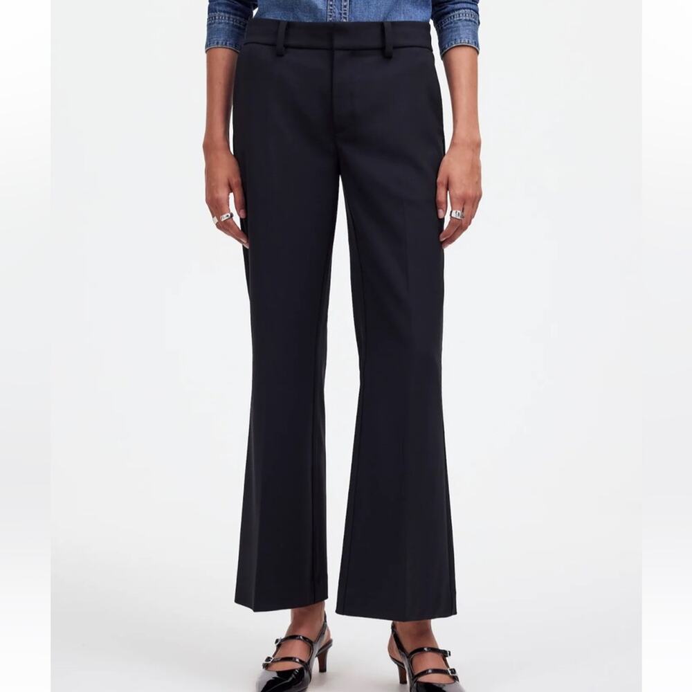 Madewell Black kick out crop pants - Picture 2 of 7